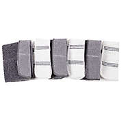 Simply Essential&trade; Scrubber Dish Cloths in Grey (Set of 6)