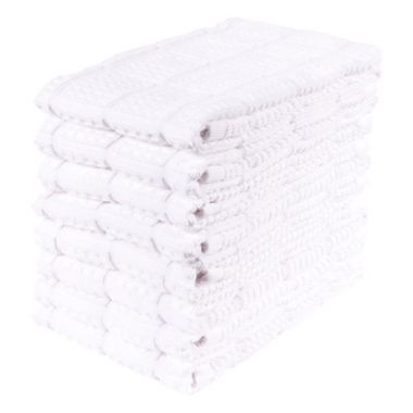 Simply Essential&trade; All Purpose Kitchen Towels in White (Set of 8). View a larger version of this product image.