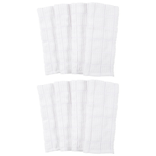 Alternate image 1 for Simply Essential™ All Purpose Kitchen Towels in White (Set of 8)