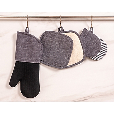 Our Table&trade; Select Mini Mitts in Black (Set 2). View a larger version of this product image.