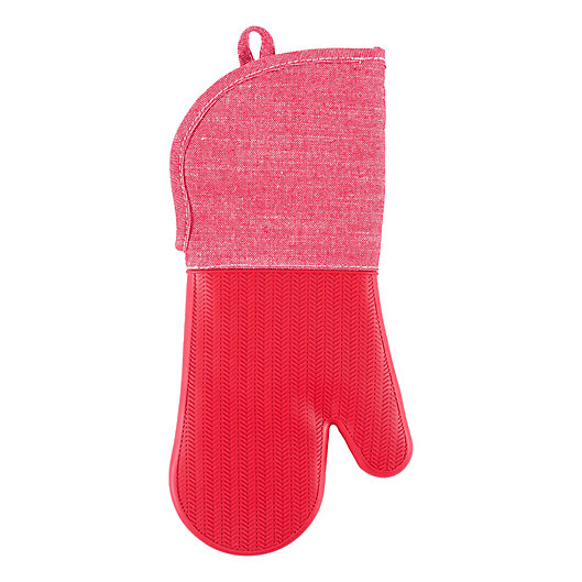 Alternate image 1 for Our Table™ Select Silicone Oven Mitt in Haute Red