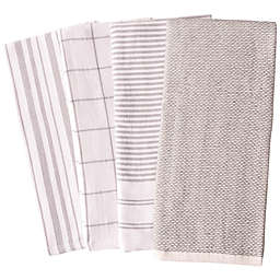Our Table™ Select Dual Sided Kitchen Towels in Grey (Set of 4)