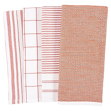 Our Table&trade; Dual-Sided Kitchen Towels in Rust (Set of 4). View a larger version of this product image.