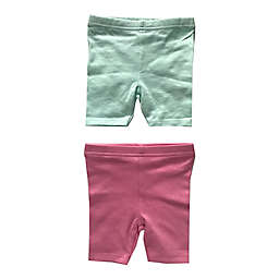 Sterling Baby Newborn 2-Pack Shorts in Pink/Aqua
