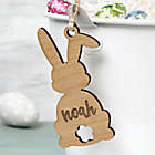 Alternate image 0 for Easter Bunny Personalized Wood Easter Basket Tag in Natural