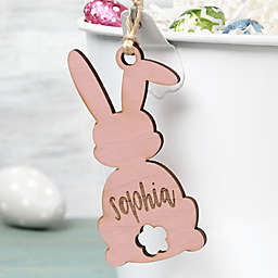 Easter Bunny Personalized Wood Easter Basket Tag