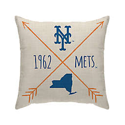 MLB New York Mets Cross Arrow Decorative Throw Pillow