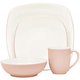 Noritake® Colorwave Square 4-Piece Place Setting in Pink
