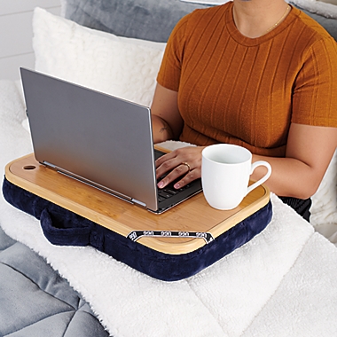 UGG&reg; Coco Bamboo Lap Desk in Navy. View a larger version of this product image.