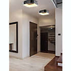 Alternate image 6 for JONATHAN Y Rafael 17.7" Integrated LED  Metal Flush Mount Ceiling Light in Black