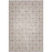 Mosaic Tile Decorative Floor Mat in Brown