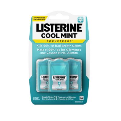 Listerine 72-Count Pocket Paks Breath Strips in Cool Mint