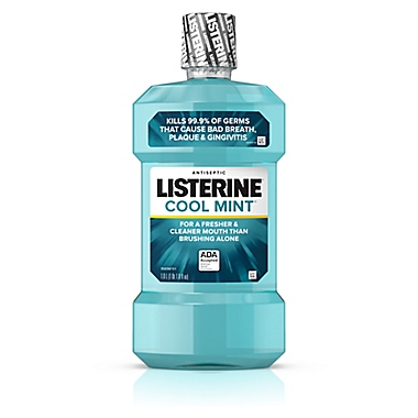 Listerine&reg; 33.8 oz. Antiseptic Mouthwash in Cool Mint&reg;. View a larger version of this product image.