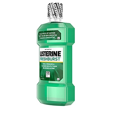 Listerine&reg; 33.8 oz. Antiseptic Mouthwash in Fresh Burst&reg;. View a larger version of this product image.