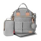 Alternate image 2 for SKIP*HOP&reg; Suite 6-Piece Diaper Backpack Set in Dove Grey