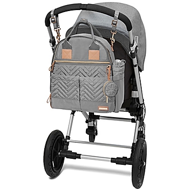SKIP*HOP&reg; Suite 6-Piece Diaper Backpack Set in Dove Grey. View a larger version of this product image.