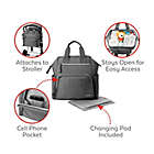 Alternate image 4 for SKIP*HOP&reg; Mainframe Wide Open Diaper Backpack in Charcoal