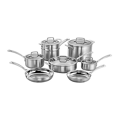 Cuisinart&reg; Tri-Ply Pro Stainless Steel 13-Piece Cookware Set. View a larger version of this product image.
