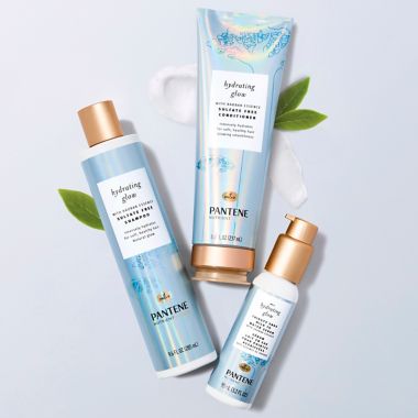 Pantene&reg; Hydrating Glow 8 oz. Thirsty Ends Milk to Water Serum. View a larger version of this product image.