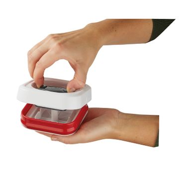 Zyliss&reg; Twist &amp; Seal 33 oz. Food Container in White/Red/Grey. View a larger version of this product image.