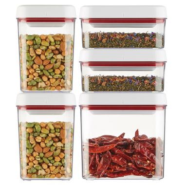 Zyliss&reg; Twist & Seal 5-Piece Storage Container Set. View a larger version of this product image.