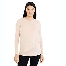 A Pea in the Pod Long Sleeve Pull Over Drop Shoulder Nursing Tee