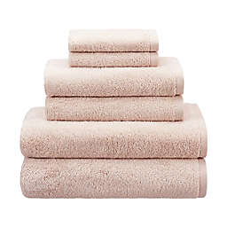 Haven™ Organic Cotton 6-Piece Terry Bath Towel Set in Blush Peony