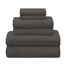 Haven™Organic Cotton 6-Piece Terry Bath Towel Set in Granite Grey