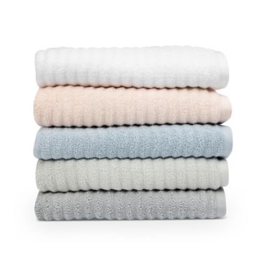 Haven&trade; Wave Organic Cotton Bath Towel in Sky Green. View a larger version of this product image.