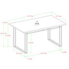 Alternate image 3 for Forest Gate&trade; 60-Inch Modern Dining Table