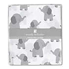 Alternate image 1 for Wendy Bellissimo&trade; Mix &amp; Match Lil Elephant Crib Sheet in White/Grey