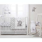 Alternate image 2 for Wendy Bellissimo&trade; Mix &amp; Match Lil Elephant Crib Sheet in White/Grey