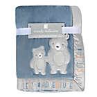 Alternate image 2 for Wendy Bellissimo&trade; Best Friend Bears Adventure Plush Blanket in Blue