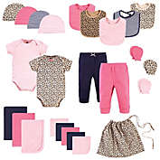 Hudson Baby&reg; Size 0-6M 25-Piece Leopard Layette Baby Gift Set in Pink