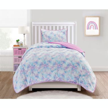 Sleeping Partners Gathered Galaxy Quilt Set. View a larger version of this product image.