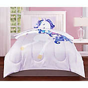 Sleeping Partners Unicorn 2-Piece Reversible Twin Comforter Set in Purple