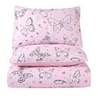 Alternate image 1 for Sleeping Partners Metallic Butterfly Twin 2-Piece Reversible Quilt Set in Pink