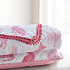 Alternate image 2 for Sleeping Partners Cat Pom Pom 2-Piece Reversible Twin Quilt Set in Pink