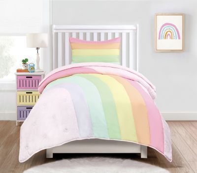 Kids Rule Rainbow Panel Quilt Set