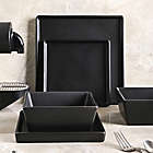 Alternate image 6 for Stone Lain Grace 12-Piece Square Dinnerware Set in Black