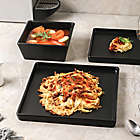 Alternate image 1 for Stone Lain Grace 12-Piece Square Dinnerware Set in Black