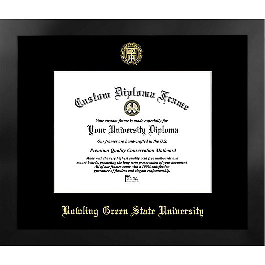 Professional/Doctor Sculpted Foil Seal Graduation Diploma Frame 16 x 16 Gloss Mahogany with Gold Accent Signature Announcements New-Mexico-Highlands-University Undergraduate 