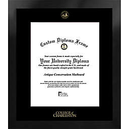 College of Charleston 24-Inch x 30-Inch Gold Foil Seal Diploma Frame in Black