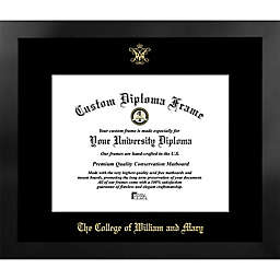 College of William & Mary 18-Inch x 21-Inch Gold Foil Seal Diploma Frame in Black