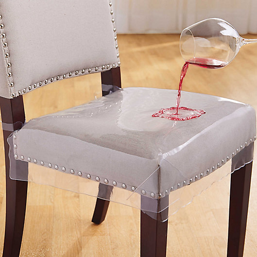Alternate image 1 for Simply Essential™ Clear Chair Seat Protectors (Set of 2)