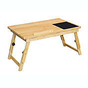 Eccostyle Solid Bamboo Folding Laptop Desk in Natural