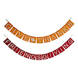 72-Inch Assorted Fall Thanksgiving Banner in Burgundy/Yellow