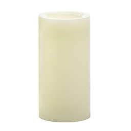 Simply Essential™ Smooth Wax 3-Inch x 6-Inch LED Pillar Candle in Cream