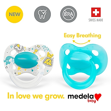 Medela&reg; Baby 6-18M 2-Pack Original Pacifiers in Blue. View a larger version of this product image.
