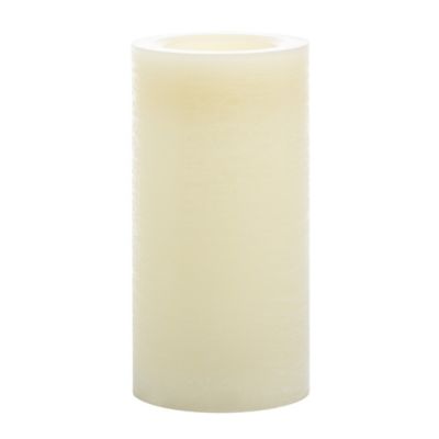 Simply Essential 4-Inch Diameter Smooth Wax LED Pillar Candle